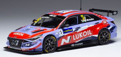 Available To Order – Hyundai Elantra N TCR #5 BRC Hyundai N SC Lukoil WTCR Portugal 2021 N.Michelisz 1:43 IXO Model (IXO GTM157A)