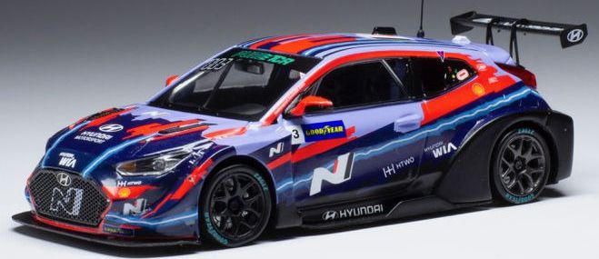 Available To Order – Hyundai Veloster N ETCR #3 Hyundai Motorsport N ETCR Pau 2021 T.Chilton 1:43 IXO Model (IXO GTM161D)