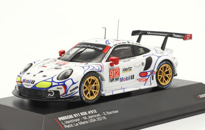 Available To Order – Porsche 911 (991) RSR #912 2nd GTLM Class Petit Le Mans 2018 Porsche GT Team 1:43 IXO Model (IXO LE43049)