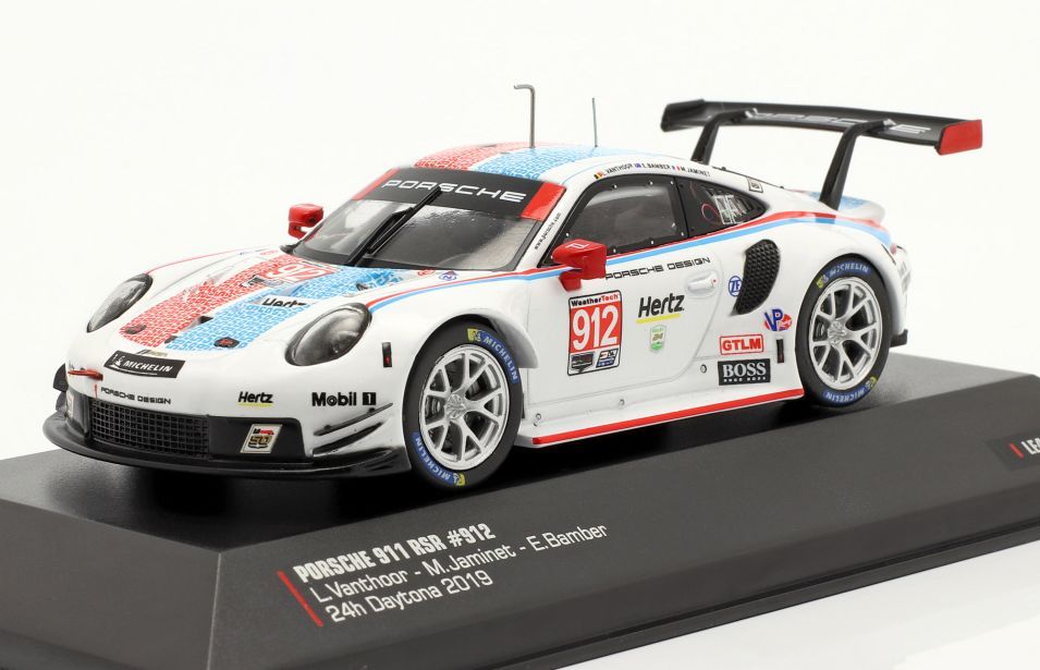 Available To Order – Porsche 911 RSR #912 3rd GTLM Class 24h Daytona 2019 GT Bamber/Jaminet/Vanthoor 1:43 IXO Model (IXO LE43051)