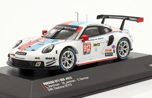 Available To Order – Porsche 911 RSR #912 3rd GTLM Class 24h Daytona 2019 GT Bamber/Jaminet/Vanthoor 1:43 IXO Model (IXO LE43051)