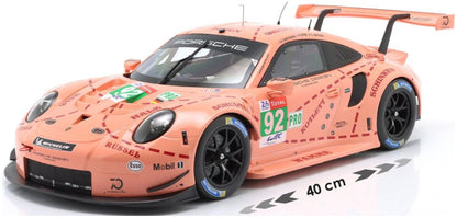 Available To Order – Porsche 911 (991) RSR #92 Winner LMGTE-Pro 24h Le Mans Pink Pig Christensen/Estre 1:12 IXO Model (IXO LEGT12003)