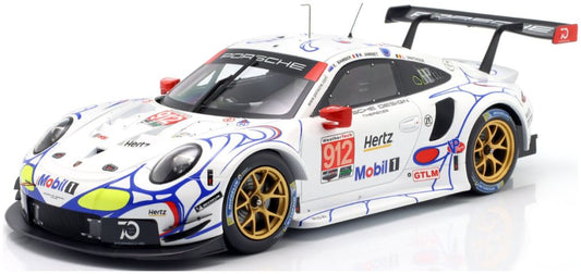 Available To Order – Porsche 911 (991) RSR #912 Petit Le Mans 2018 Porsche GT Team Bamber/Vanthoor/Jami 1:18 IXO Model (IXO LEGT18011)