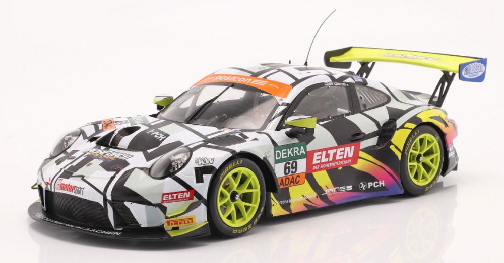 Available To Order – Porsche 911 GT3 R #69 ADAC GT Masters 2019 Iron Force 1:18 IXO Model (IXO LEGT18045)