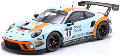 Available To Order – Porsche 911 GT3 R #40 Gulf GPX 24h Spa 2020 Deletraz/Dumas/Preining 1:18 IXO Model (IXO LEGT1820040)