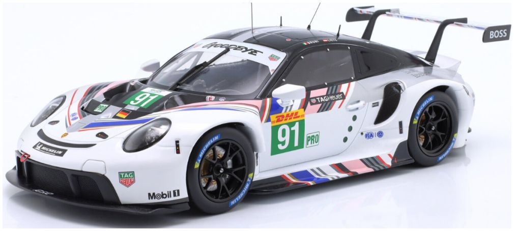Available To Order – Porsche 911 RSR-19 Goodbye #91 Last Race WEC 2022 Bruni/Lietz 1:18 IXO Model (IXO LEGT1823029)
