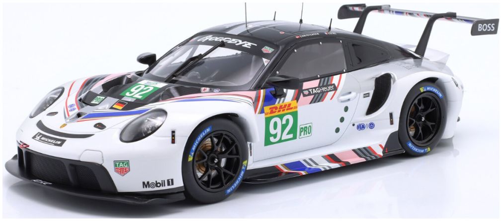 Available To Order – Porsche 911 RSR-19 Goodbye #92 Last Race WEC 2022 Estre/Christensen 1:18 IXO Model (IXO LEGT1823030)