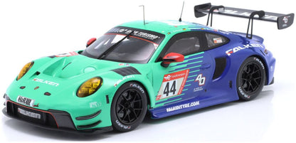 Available To Order – Porsche 911 (992) GT3 R #44 24h Falken Nurburgring 2023 Eriksson/Heinemann/Menzel 1:18 IXO Model (IXO LEGT1823037B)