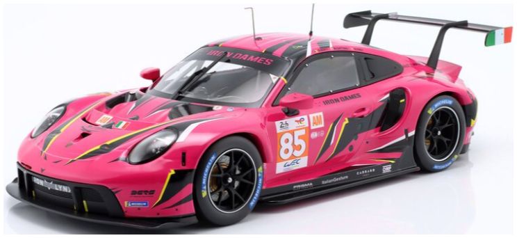 Available To Order – Porsche 911 RSR #85 Iron Dames 24h Le Mans 2023 Bovy/Gatting/Frey 1:18 IXO Model (IXO LEGT1823039)