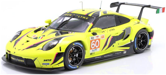 Available To Order – Porsche 911 RSR-19 #60 24h Le Mans 2023 Iron Lynx Schiavoni/Cressoni/Picariello 1:18 IXO Model (IXO LEGT1823041)