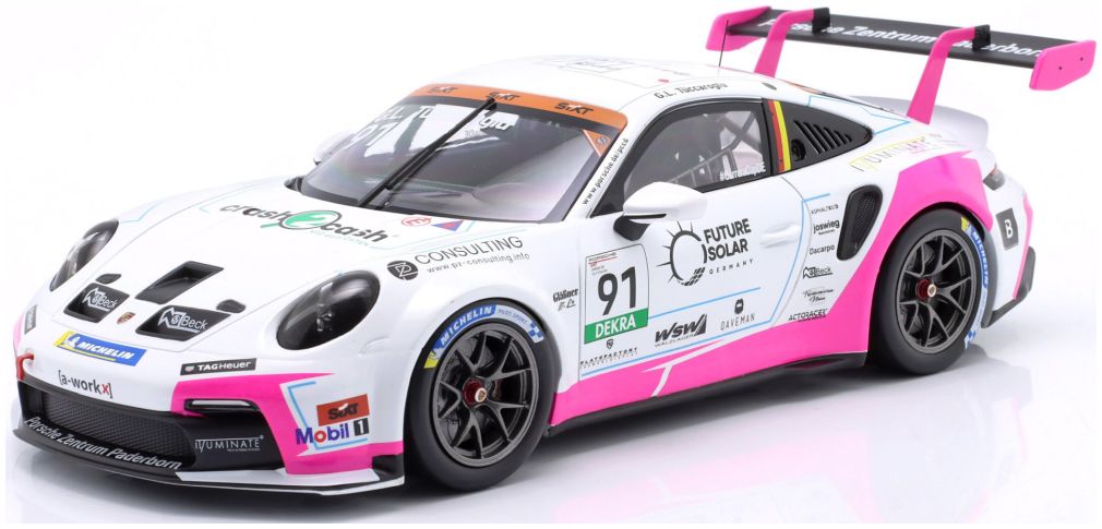 Available To Order – Porsche 911 GT3 Cup #91 Porsche Carrera Cup Germany 2025 G. Tuccaroglu 1:18 IXO Model (IXO LEGT1824CUP004)