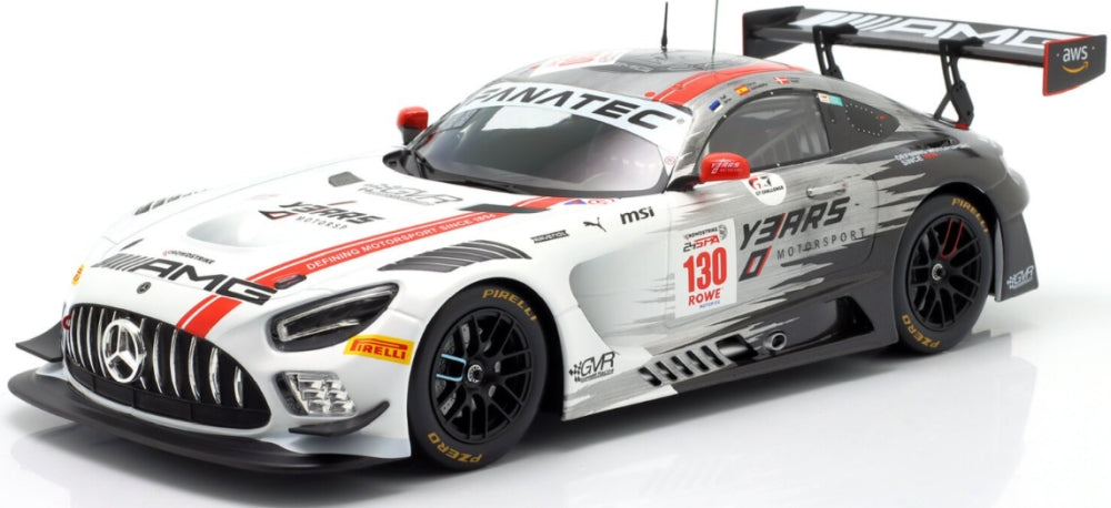 Available To Order – Mercedes AMG GT3 Evo #130 24h Spa 2024 Aron/Juncadella/Vesti 1:18 IXO Model (IXO LEGT1824SPA130)