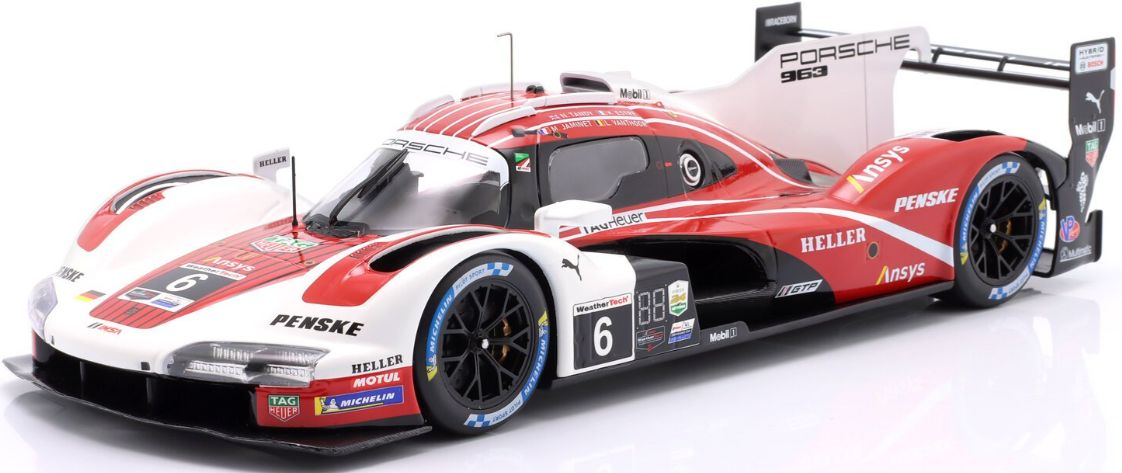 Available To Order – Porsche 963 #6 4th 24h Daytona 2024 Penske Motorsport Estre/Jaminet/Tandy/Vanthoor 1:18 IXO Model (IXO LEGT963DA006)