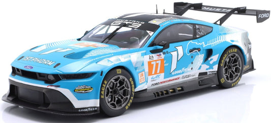 Ford Mustang GT3 #77 24h Le Mans 2024 Proton Competition Barker/Hardwick/Robicho 1:18 IXO Model