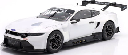 Ford Mustang GT3 Racing Spec Plain Body Version 2024 White 1:18 IXO Model