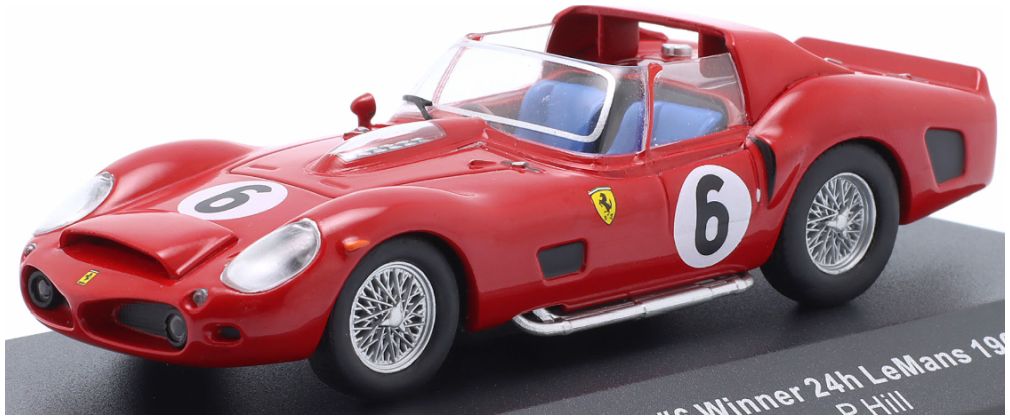 Available To Order – Ferrari 330 TRI #6 Winner 24h Le Mans 1962 Gendebien/Hill 1:43 IXO Model (IXO LM1962)
