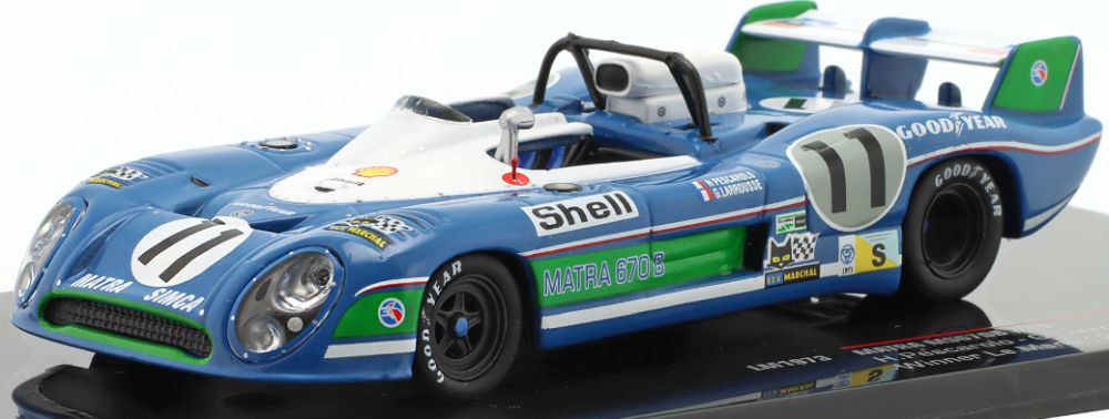 Available To Order – Matra MS670B #11 Winner 24h Le Mans 1973 Pescarolo/Larrousse 1:43 IXO Model (IXO LM1973)