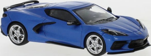 Available To Order – Chevrolet Corvette (C8) Stingray Metallic Blue 2020 1:43 IXO Model (IXO MOC316)