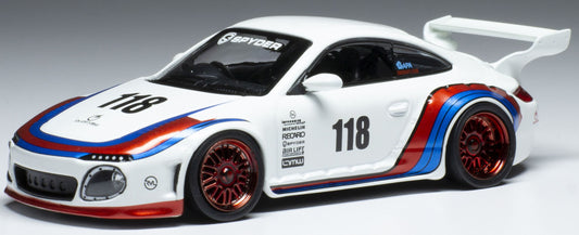 Available To Order – Porsche Old and New 997 White Basis 911 997 #118 1:43 IXO Model (IXO MOC321)