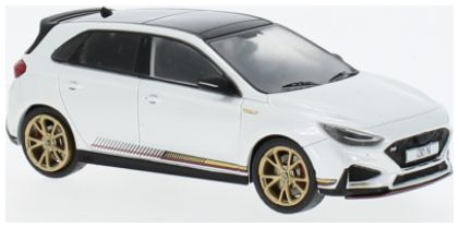 Available To Order – Hyundai i30 N Drive-N Limited Edition Metallic White 2022 1:43 IXO Model (IXO MOC336)