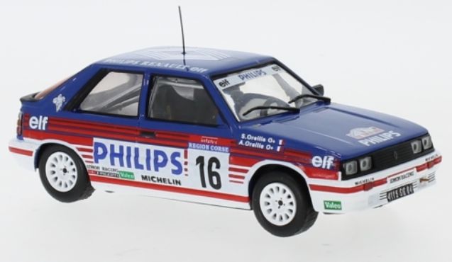 Available To Order – Renault 11 Turbo #16 Tour De Corse A.Oreille/S.Oreille 1987 1:43 IXO Model (IXO RAC312)