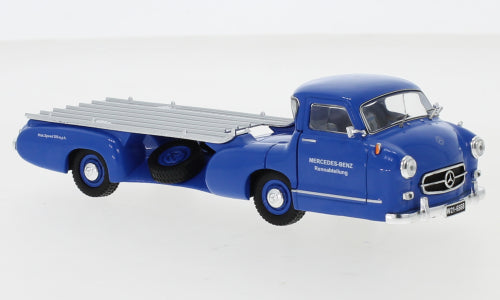 Available To Order – Mercedes Renntransporter 1955 Blue Wonder 1:43 IXO Model (IXO RAC342)