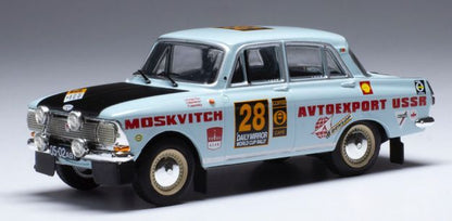 Available To Order – Moskwitsch 412 #28 Rally London/Mexico 1970 L.Potapcikas/Y.Lesovskiy/E.Bazhenov 1:43 IXO Model (IXO RAC353)