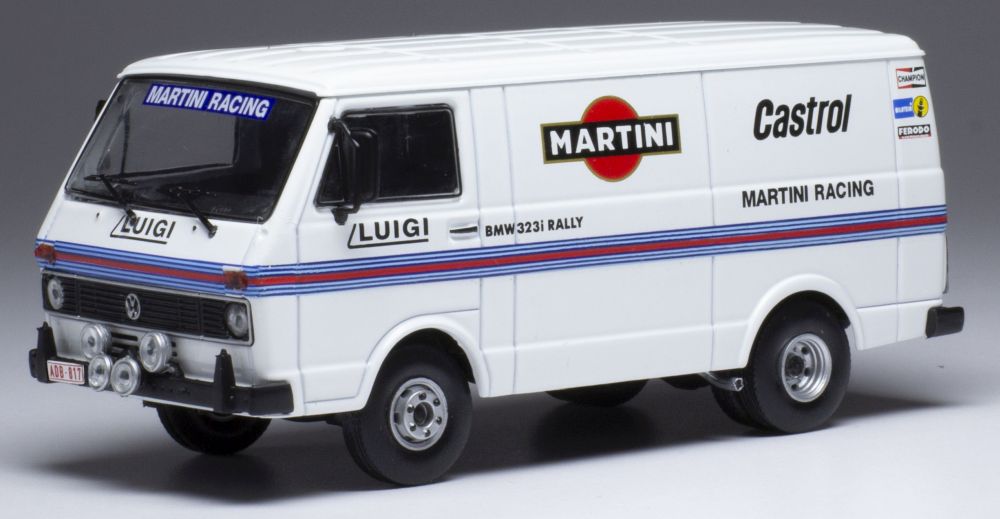 Available To Order – VW LT28 SWB Martini Racing Rally Assistance Van 1:43 IXO Model (IXO RAC357)