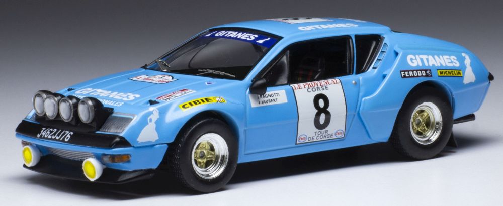 Available To Order – Alpine A310 #8 Gitanes Tour de Corse 1976 J.Ragnotti/J.Jaubert 1:43 IXO Model (IXO RAC365A)