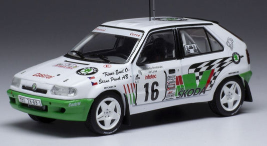 Available To Order – Skoda Felicia Kit Car #16 Rallye Tour de Corse 1995 E.Triner/P.Stanc 1:43 IXO Model (IXO RAC371A)