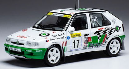 Available To Order – Skoda Felicia Kit Car #17 Rallye Monte Carlo 1996 E.Triner/P.Stanc 1:43 IXO Model (IXO RAC381B)