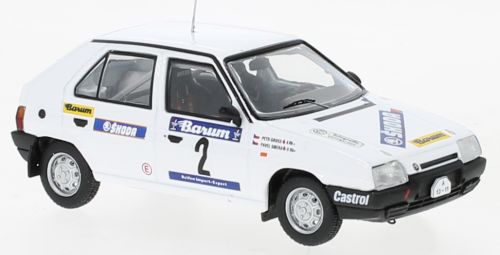 Available To Order – Skoda Favorit 136 L #2 Rallye Valasskaa Zima 1989 P.Sibera/P.Gross 1:43 IXO Model (IXO RAC407B)