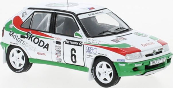 Available To Order – Skoda Felicia Kit Car #6 RAC Rally 1996 P.Sibera/P.Gross 1:43 IXO Model (IXO RAC423B)