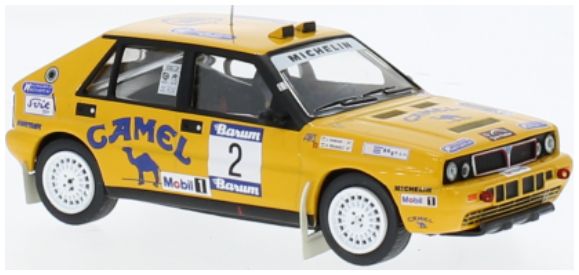 Available To Order – Lancia Delta Integrale 16V #2 Camel Barum Rally 1990 Ferjancz/Tandari 1:43 IXO Model (IXO RAC436)