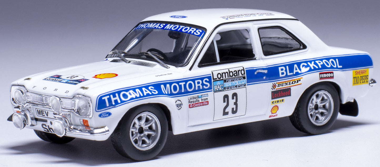 Available To Order – Ford Escort MK I RS 1600 #23 RAC Rallye B.Coleman/D.O'sullivan 1974 1:43 IXO Model (IXO RAC439)