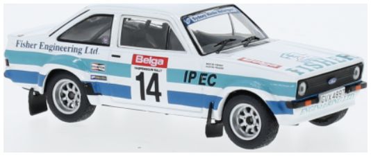 Available To Order – Ford Escort MK II RS 1800 #14 Haspengouw Rallye B.Fisher/A.Frazer 1:43 IXO Model (IXO RAC441)