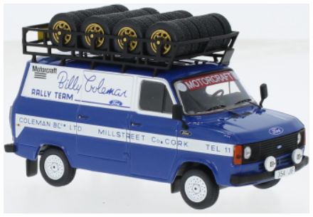 Available To Order – Ford Transit MkII Billy Coleman Rally Team 1:43 IXO Model (IXO RAC444X)
