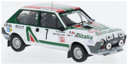 Available To Order – Fiat Ritmo 75 Abarth #7 Rally Monte Carlo P.Eklund/H.Sylvan 1979 1:43 IXO Model (IXO RAC445A)