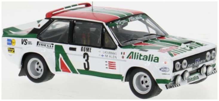 Available To Order – Fiat 131 Abarth Rally Monte Carlo 1979 #3 M.Alen/I.Kivimaki 1:43 IXO Model (IXO RAC446A)