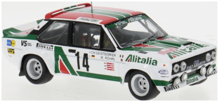 Available To Order – Fiat 131 Abarth Rally Monte Carlo 1979 #14 W.Rohrl/C.Geistdorfer 1:43 IXO Model (IXO RAC446B)