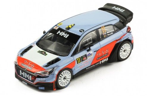 Available To Order – Hyundai NG i20 WRC, No.11, Hyundai Motor Rallye Monza, 2017A.Mikkelsen/T.Neuville 1:43 IXO Model (IXO RAM660)
