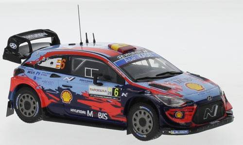 Available To Order – Hyundai i2 Coupe WRC #6 WRC Rallye Sardinien 2020 D.Sordo/C.Del Barrio 1:43 IXO Model (IXO RAM763)