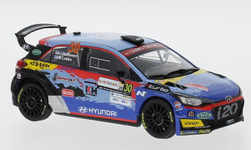 Available To Order – Hyundai i2 R5 #30 WRC Rallye Sardinien 2020 J.Huttunen/M.Lukka 1:43 IXO Model (IXO RAM765)