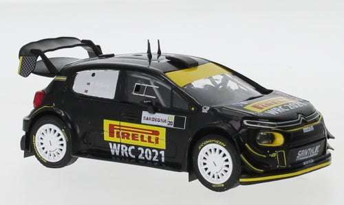 Available To Order – Citroen C3 WRC #21 WRC Rallye Sardinien 2020 P.Solberg/A.Mikkelsen 1:43 IXO Model (IXO RAM766)