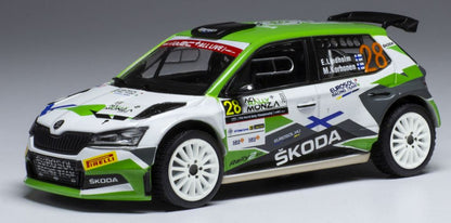 Available To Order – Skoda Fabia R5 Evo #28 WRC Rallye Monza 2020 E.Lindholm/M.Korhonen 1:43 IXO Model (IXO RAM772)