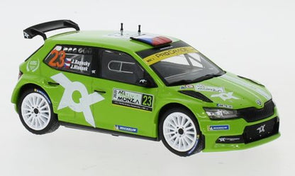 Available To Order – Skoda Fabia R5 Evo #23 WRC Rallye Monza 2020 J.Kopecky/J.Hlousek 1:43 IXO Model (IXO RAM777)