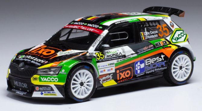 Available To Order – Skoda Fabia R5 Evo #35 WRC Rallye Monza 2020 C. De Cecco/J.Humblet 1:43 IXO Model (IXO RAM778)