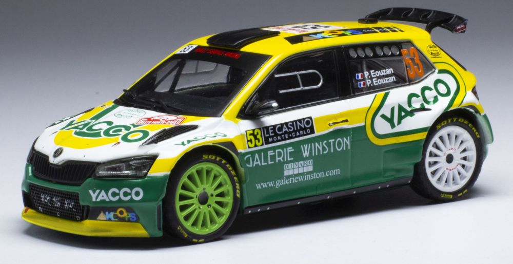 Available To Order – Skoda Fabia Rally 2 EVO #53 Rally Monte Carlo 2021 P.Eouzan/P.Eouzan 1:43 IXO Model (IXO RAM790)