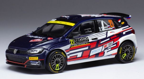 Available To Order – VW Polo GTI R5 #21 Rally Monte Carlo 2021 N.Gryazin/K.Aleksandrov 1:43 IXO Model (IXO RAM793)