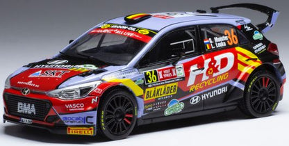 Available To Order – Hyundai i20 N Rally 2 #36 Rally Ypres 2021 G.Munster/L.Louka 1:43 IXO Model (IXO RAM812)